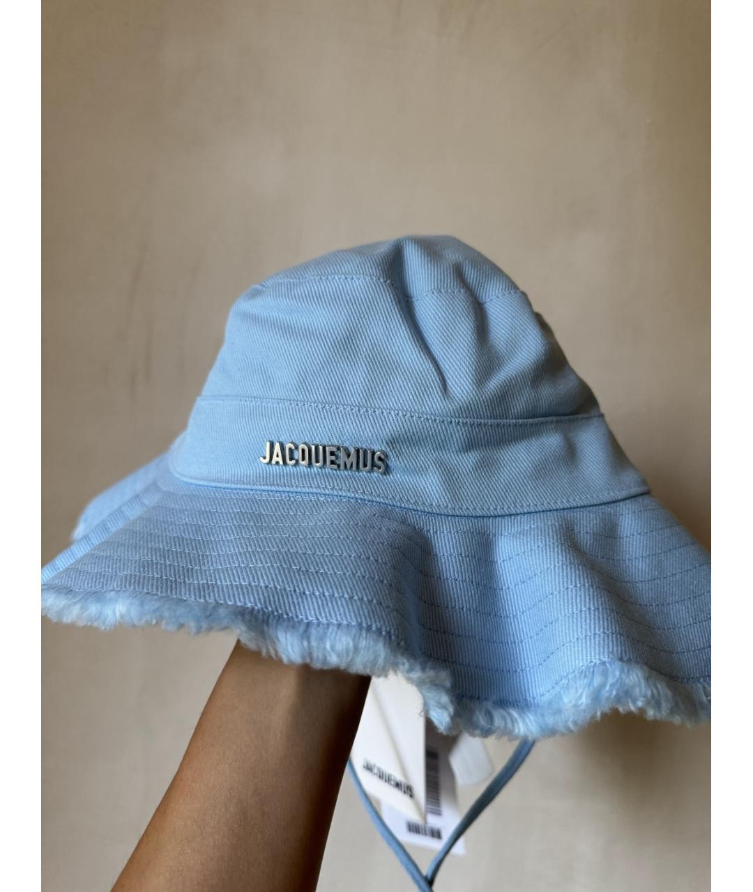 JACQUEMUS Голубая хлопковая панама, фото 2