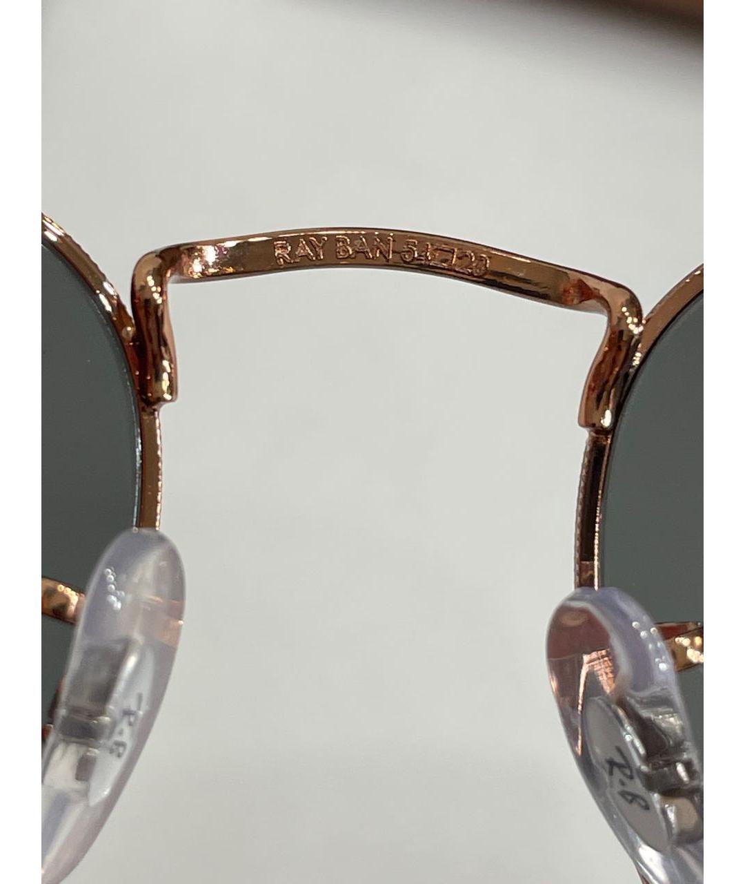 RAY BAN Антрацитовые металлические солнцезащитные очки, фото 6