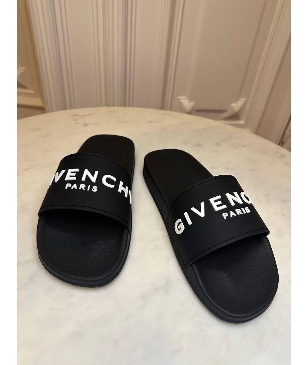 GIVENCHY Черные шлепанцы, фото 2