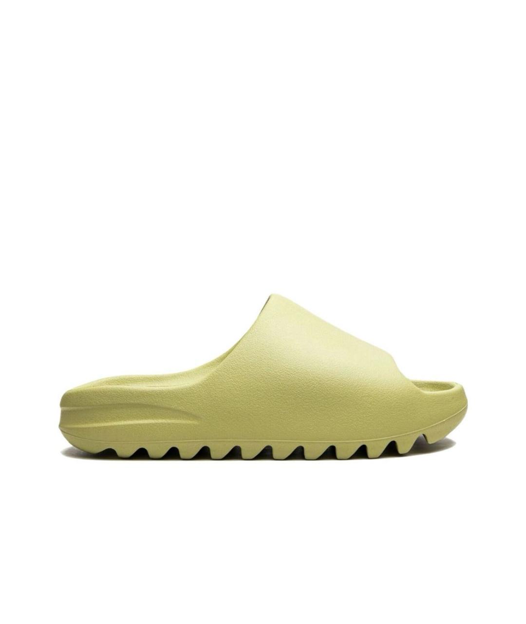 ADIDAS YEEZY Зеленые шлепанцы, фото 1