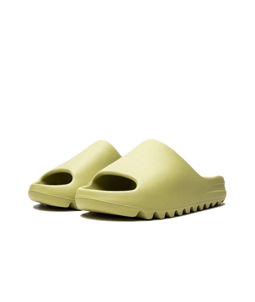 ADIDAS YEEZY Зеленые шлепанцы, фото 3