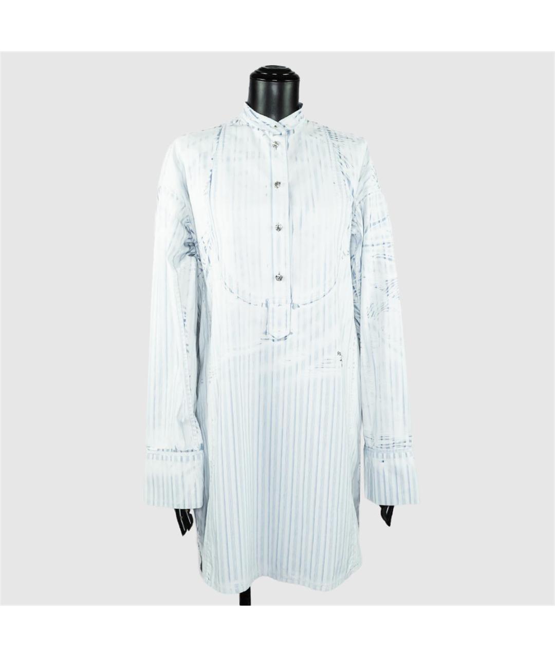 PRADA Белое хлопковое повседневное платье, фото 4