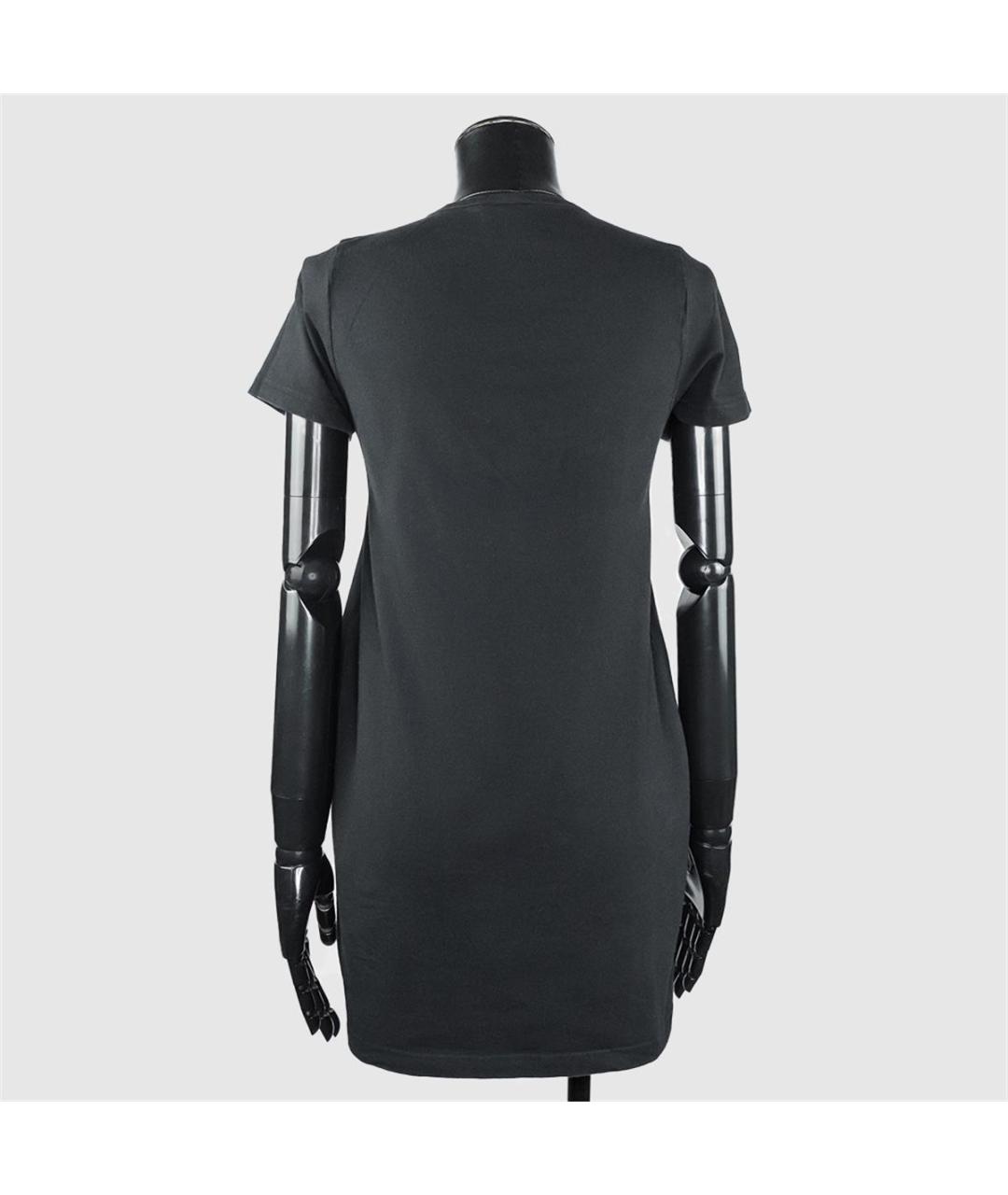 VETEMENTS Черная хлопковая футболка, фото 3