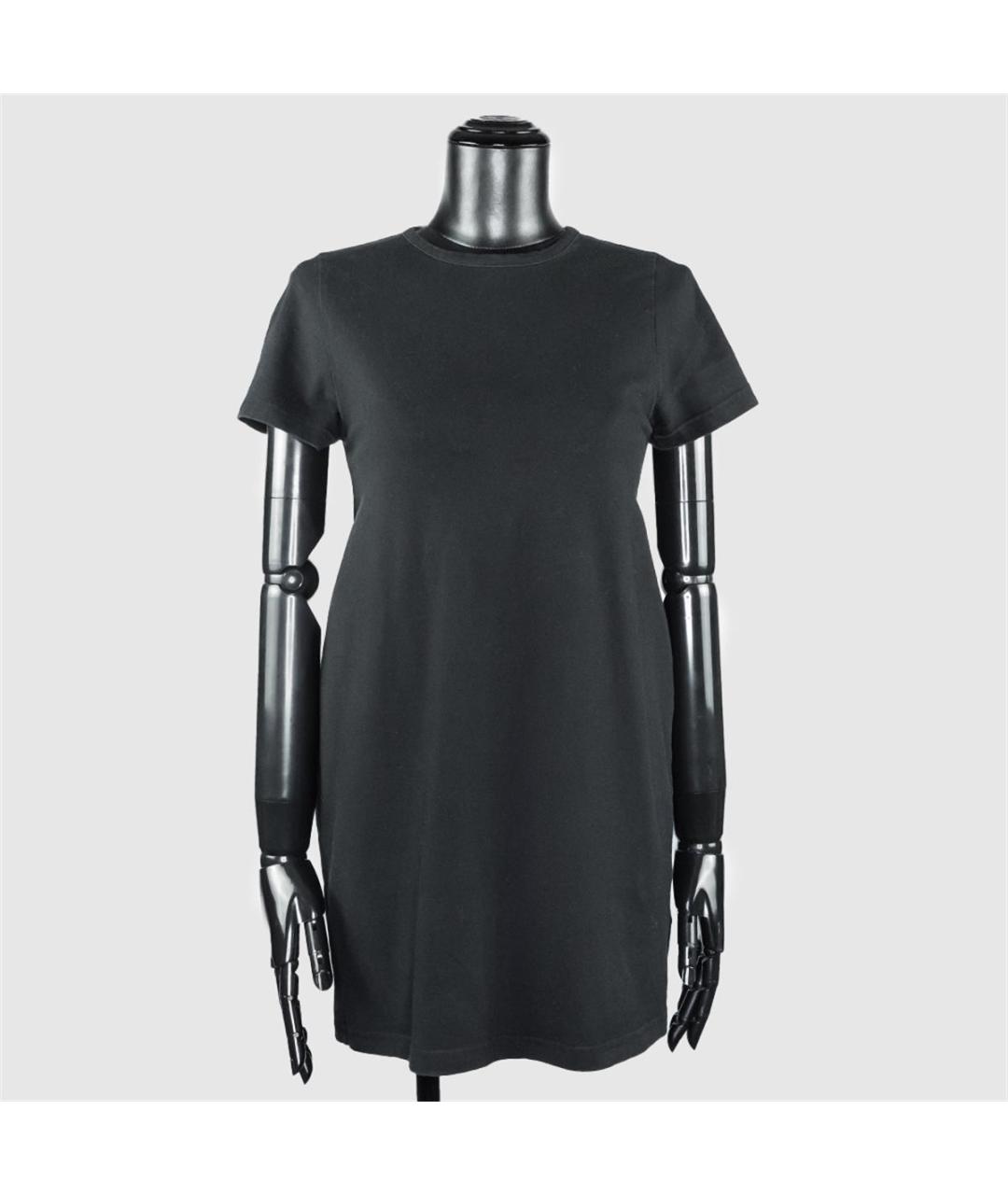 VETEMENTS Черная хлопковая футболка, фото 4