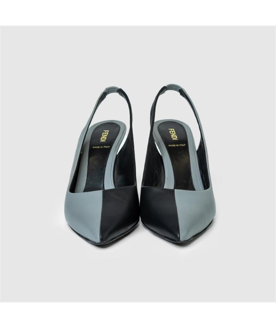 FENDI Мульти кожаные туфли, фото 3