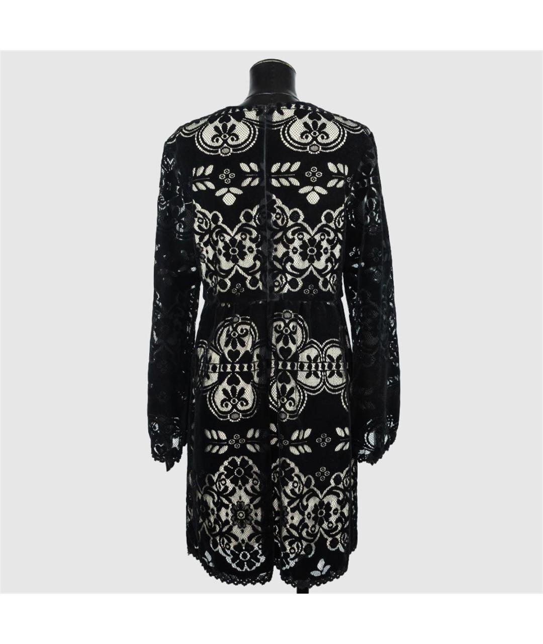 ERMANNO SCERVINO Черное бархатное повседневное платье, фото 3