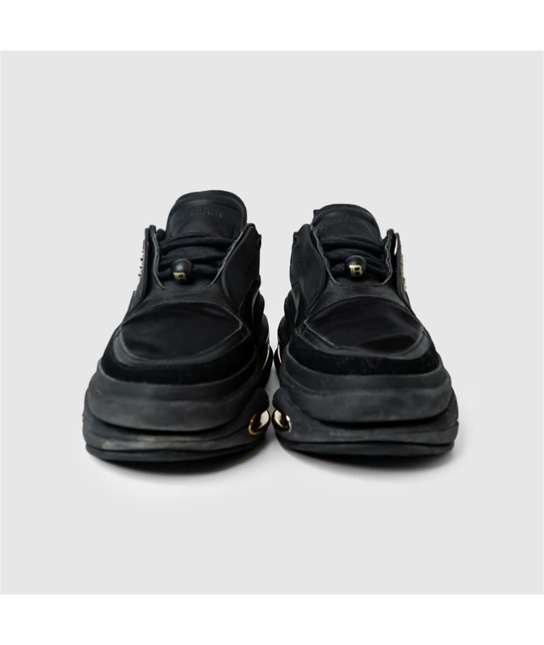 BALMAIN Черные замшевые кроссовки, фото 3