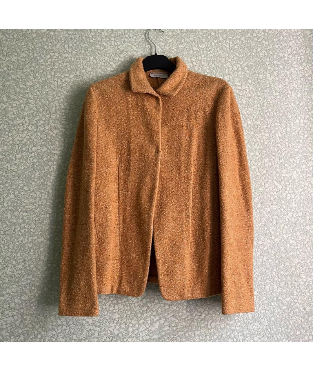BURBERRY Оранжевый шерстяной жакет/пиджак, фото 9