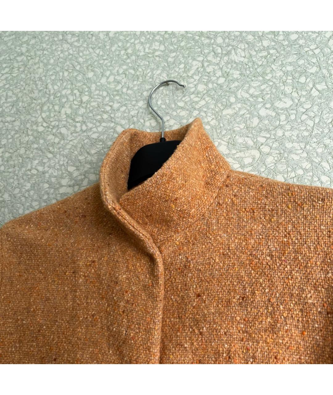BURBERRY Оранжевый шерстяной жакет/пиджак, фото 3