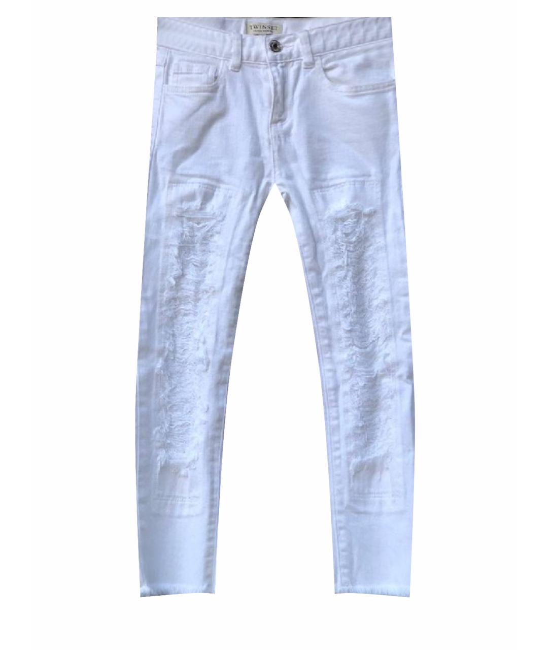 TWIN-SET Белые хлопковые брюки и шорты, фото 1