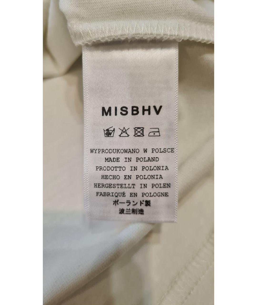 MISBHV Белая хлопковая футболка, фото 9