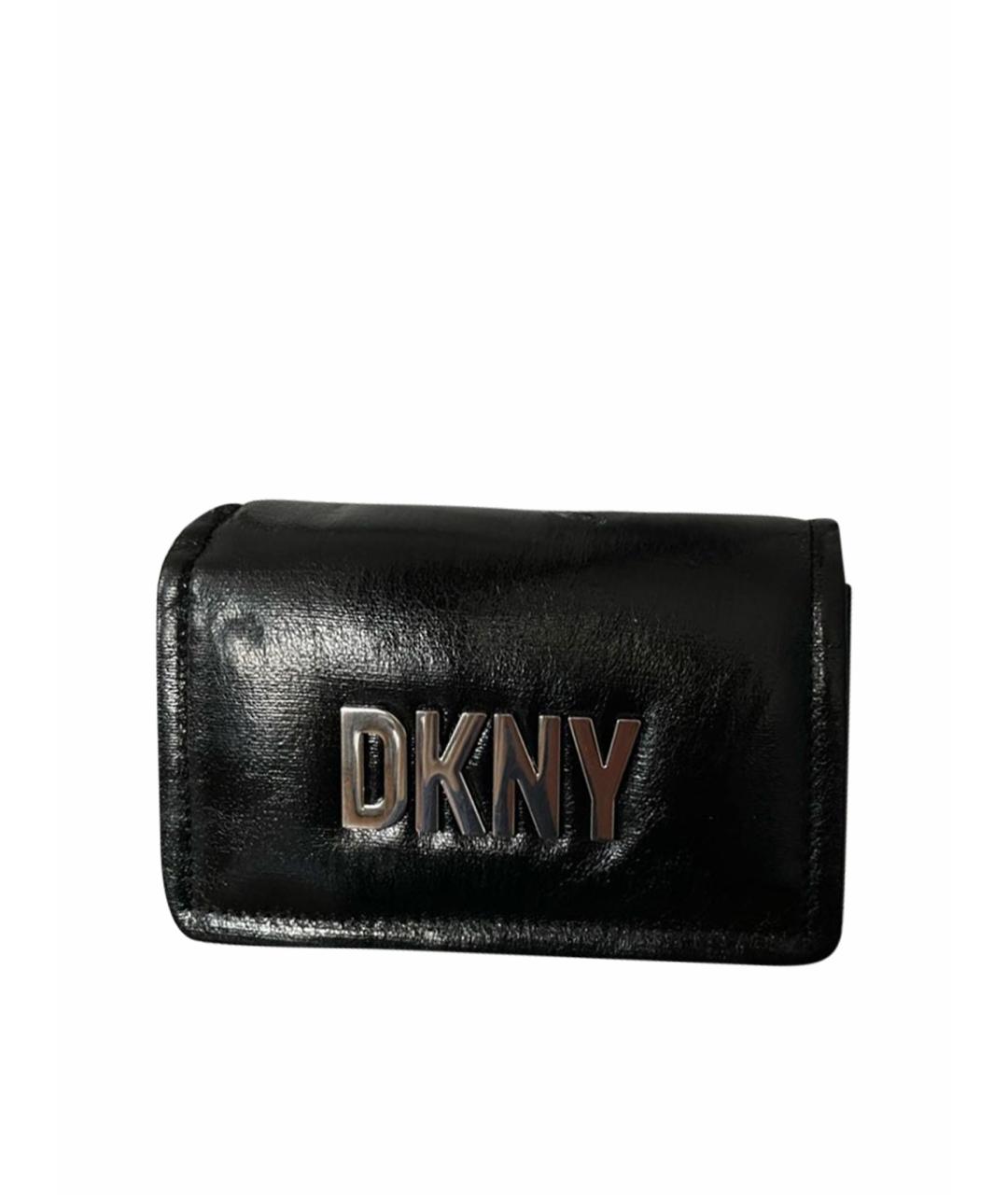 DKNY Черная синтетическая сумка через плечо, фото 1