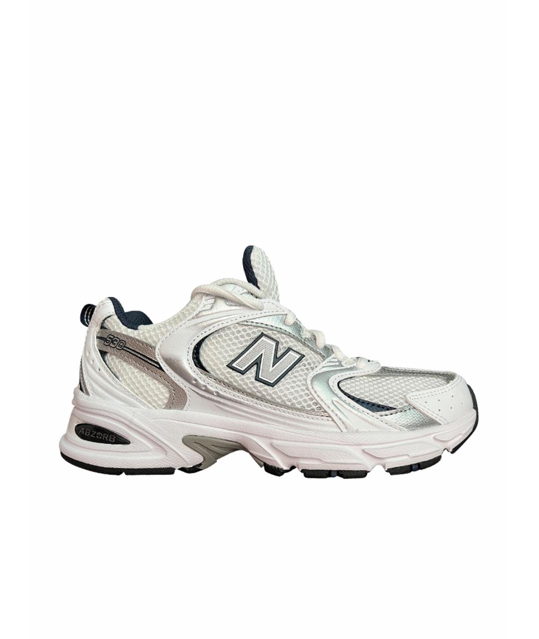 NEW BALANCE Белые кожаные кроссовки, фото 1