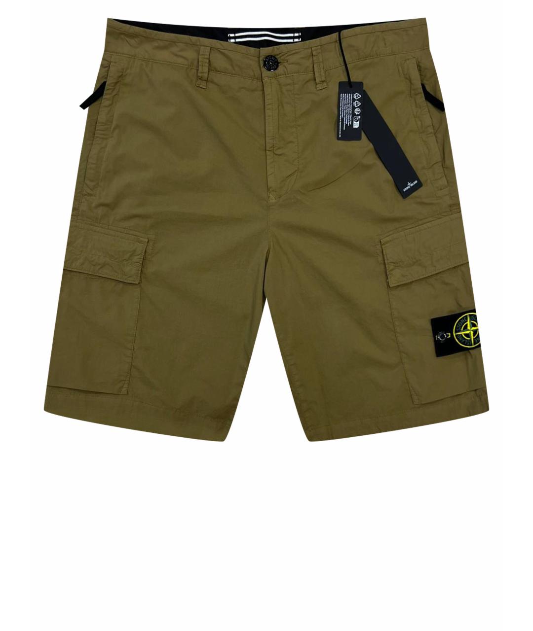 STONE ISLAND Хаки шорты, фото 1