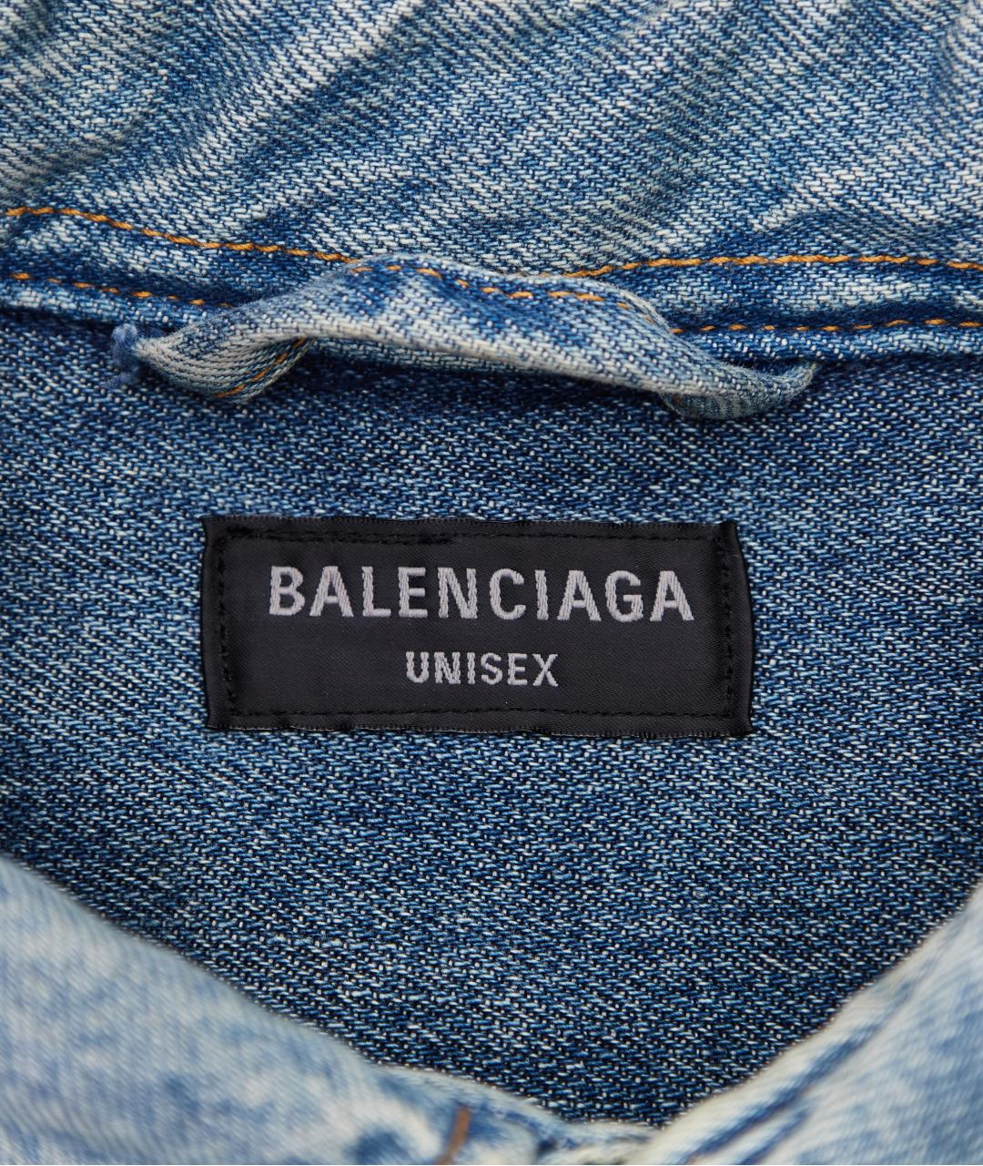 BALENCIAGA Синяя хлопковая куртка, фото 6