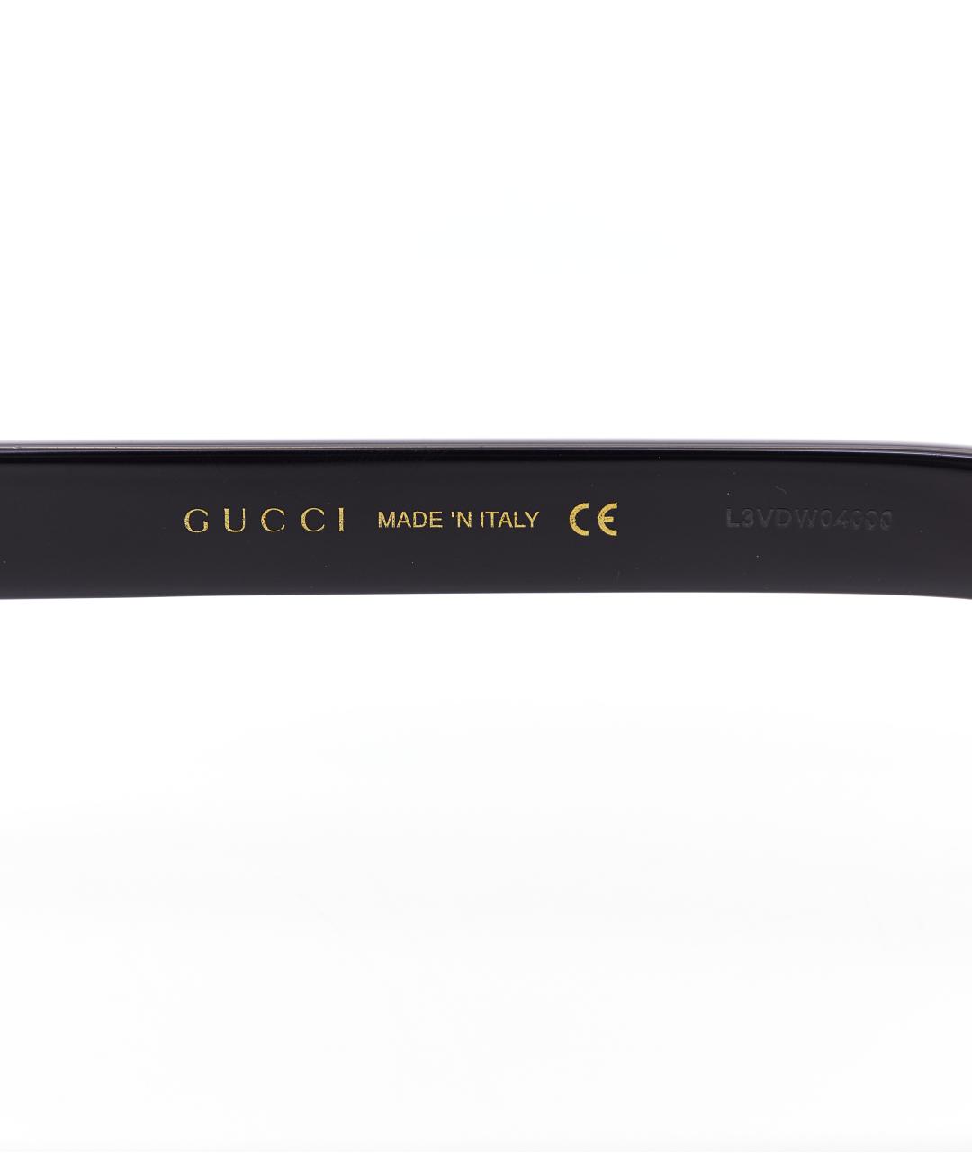 GUCCI Черные пластиковые солнцезащитные очки, фото 5