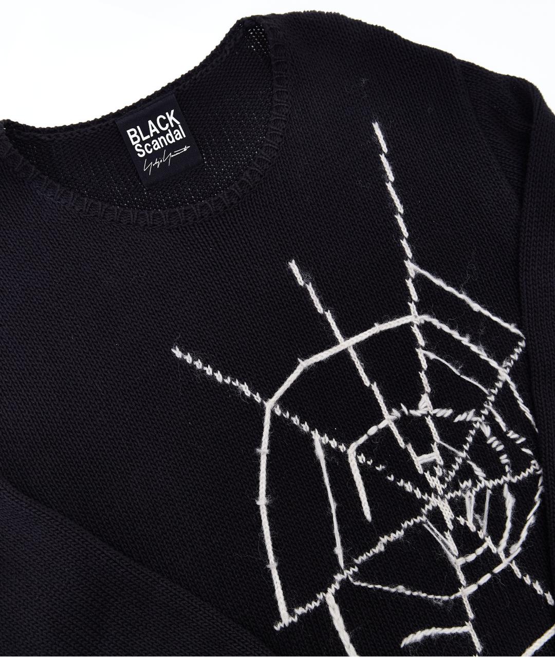 YOHJI YAMAMOTO Черный хлопковый джемпер / свитер, фото 3