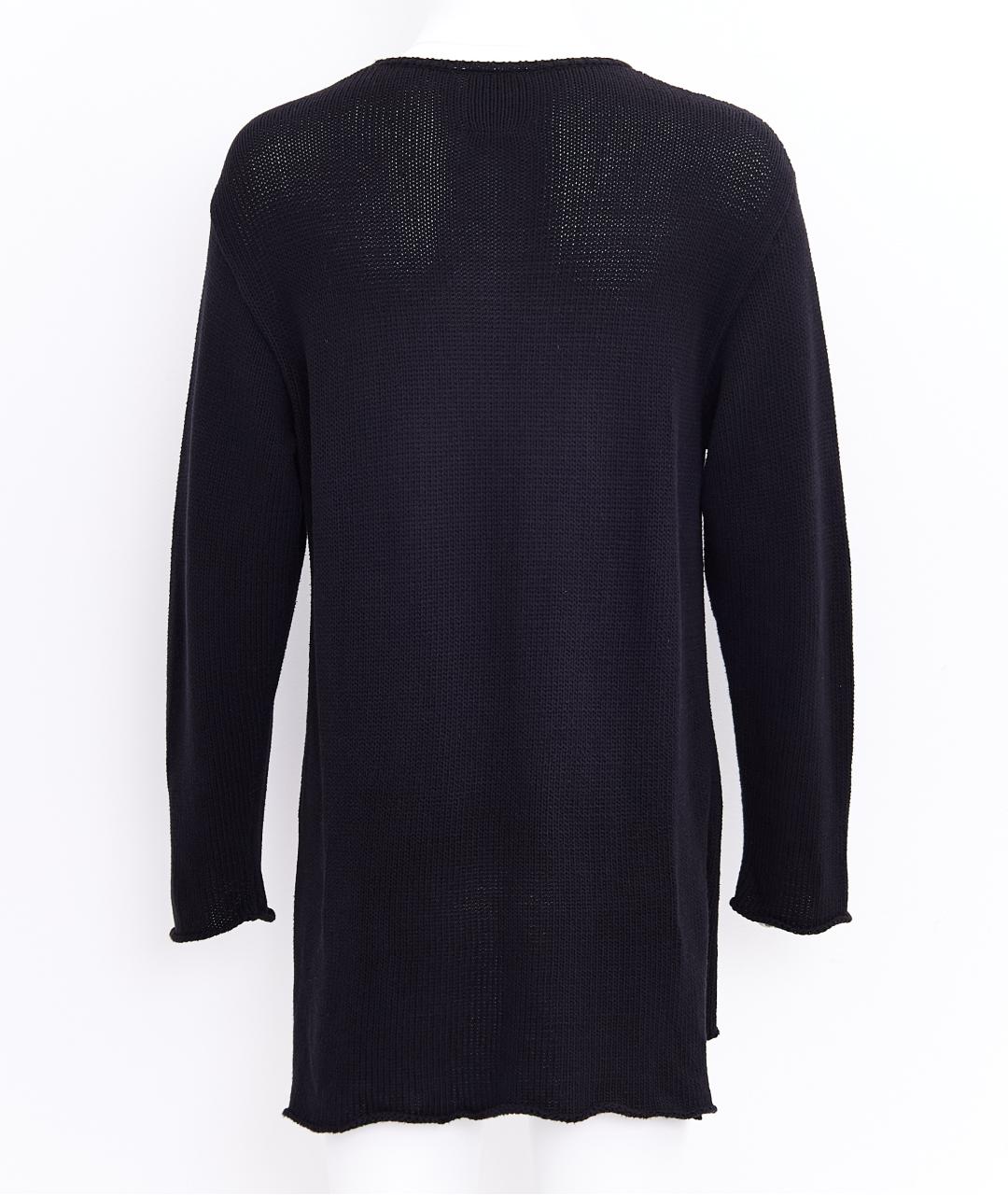 YOHJI YAMAMOTO Черный хлопковый джемпер / свитер, фото 2