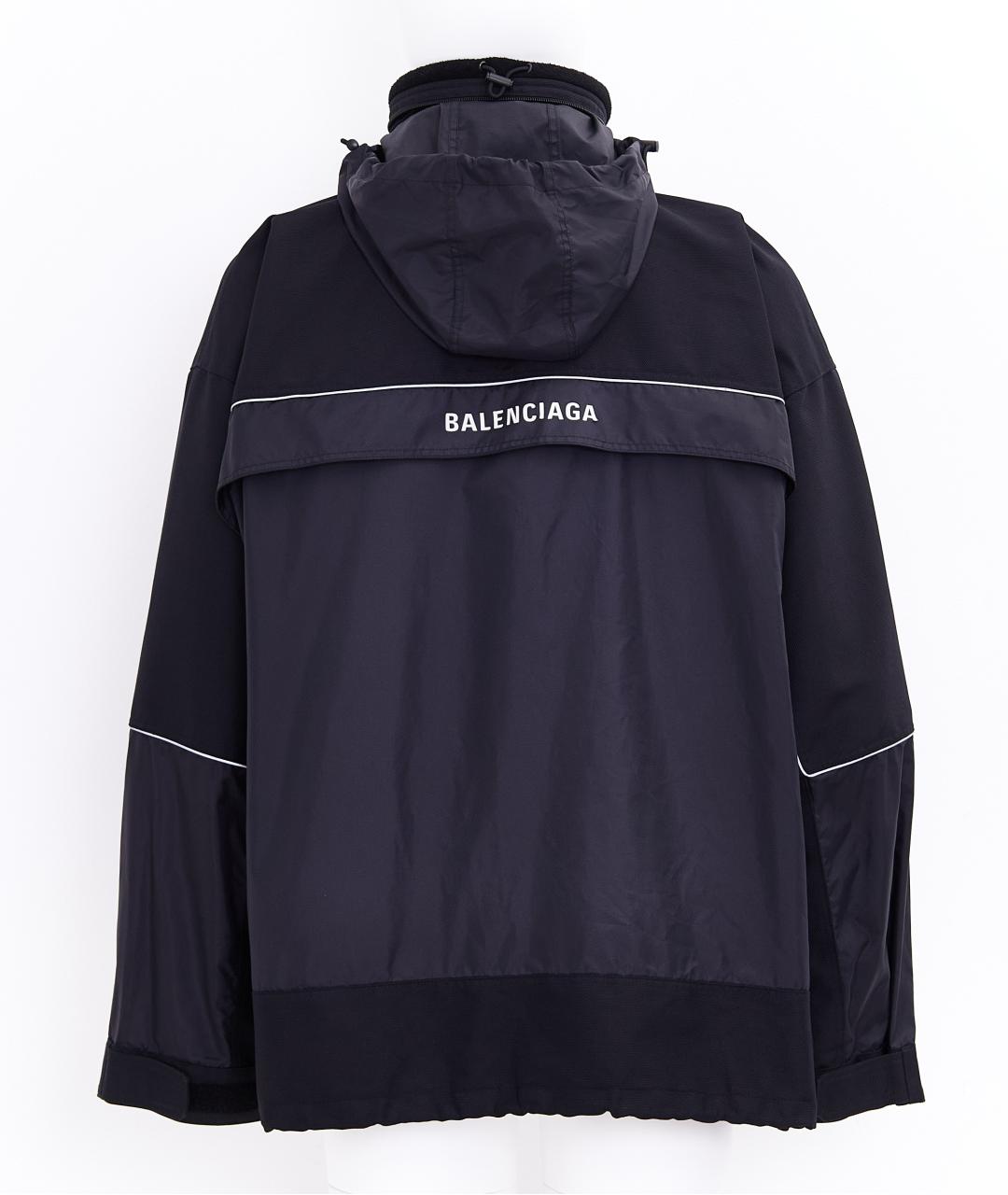 BALENCIAGA Черная полиэстеровая куртка, фото 2