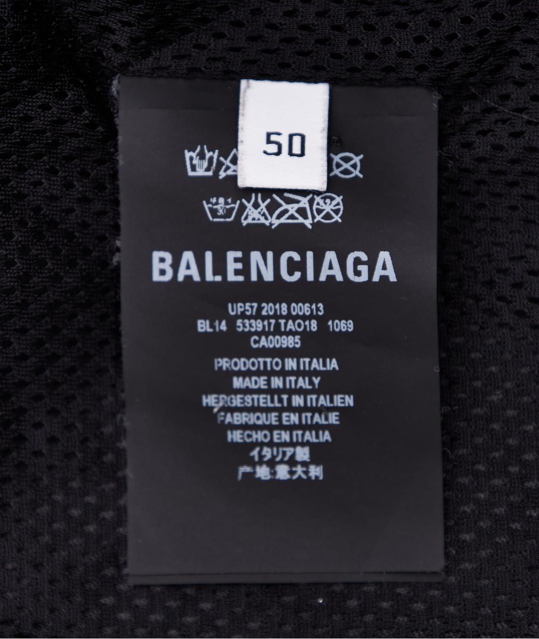 BALENCIAGA Черная полиэстеровая куртка, фото 5