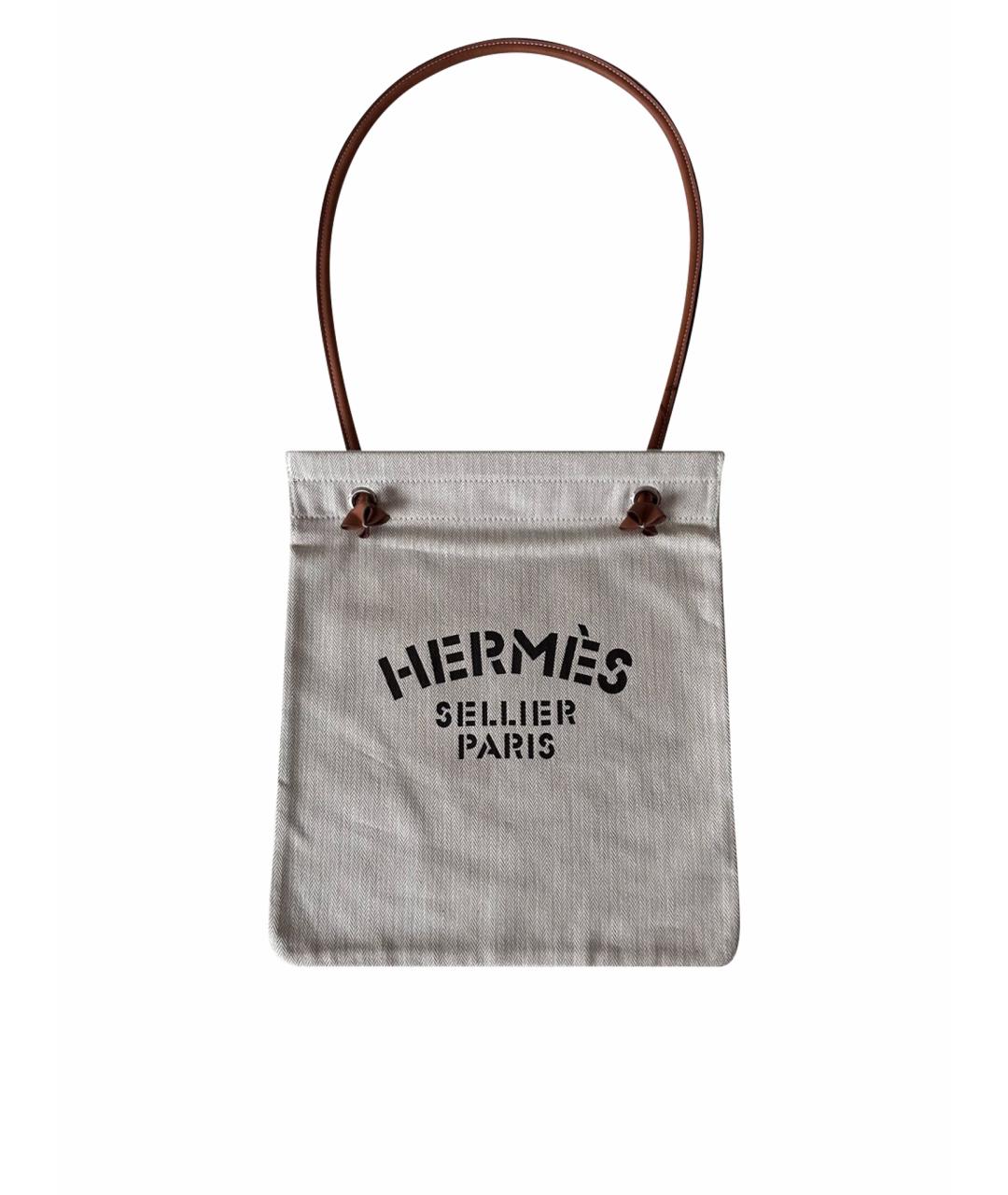 HERMES Бежевая пляжная сумка, фото 1