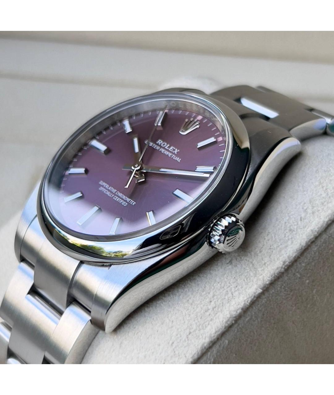 ROLEX Фиолетовые металлические часы, фото 5