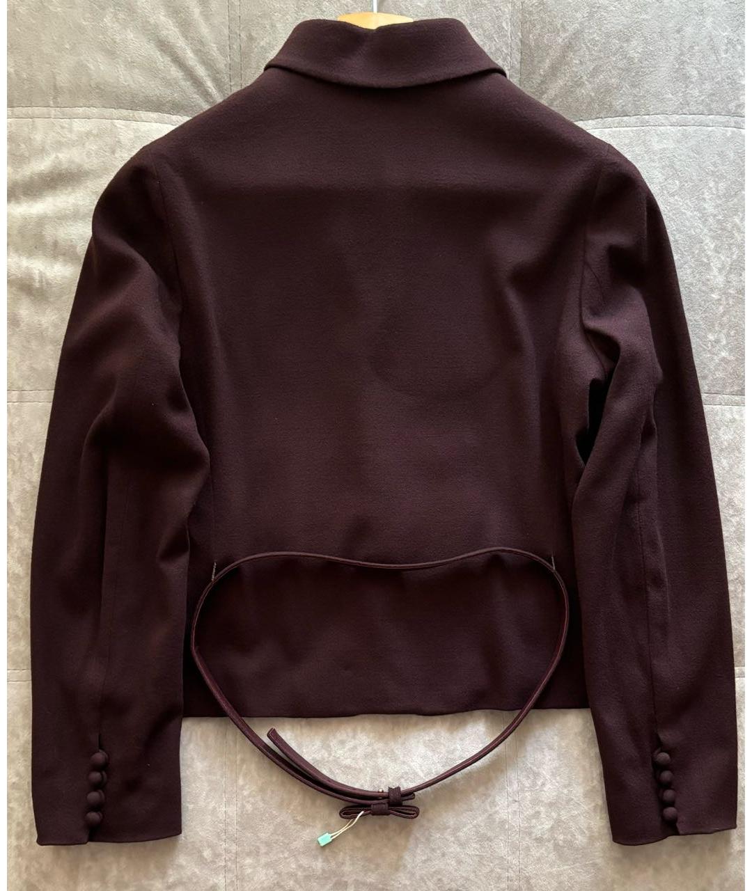 VALENTINO Бордовый шерстяной жакет/пиджак, фото 3