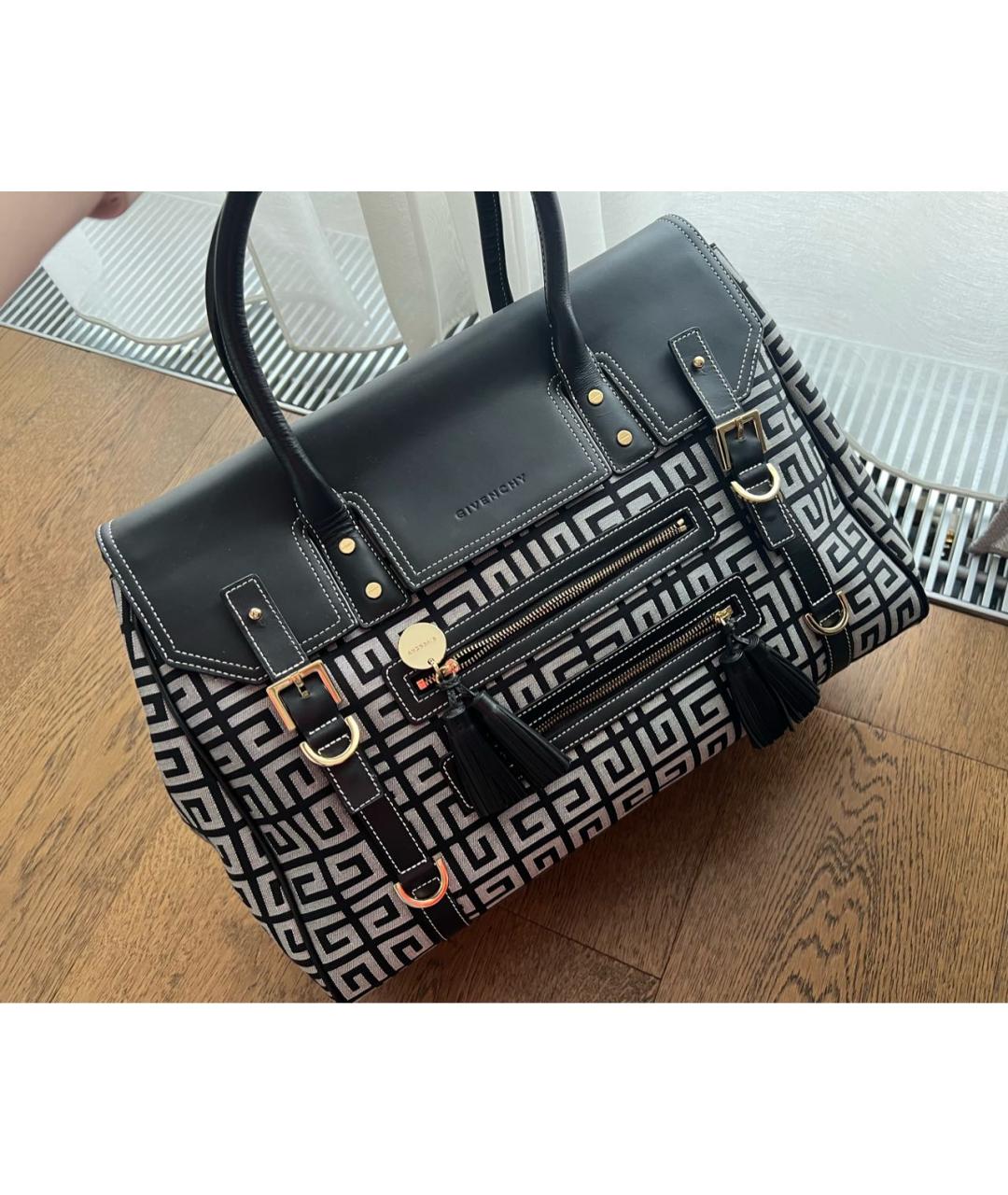 GIVENCHY Серая тканевая сумка тоут, фото 2