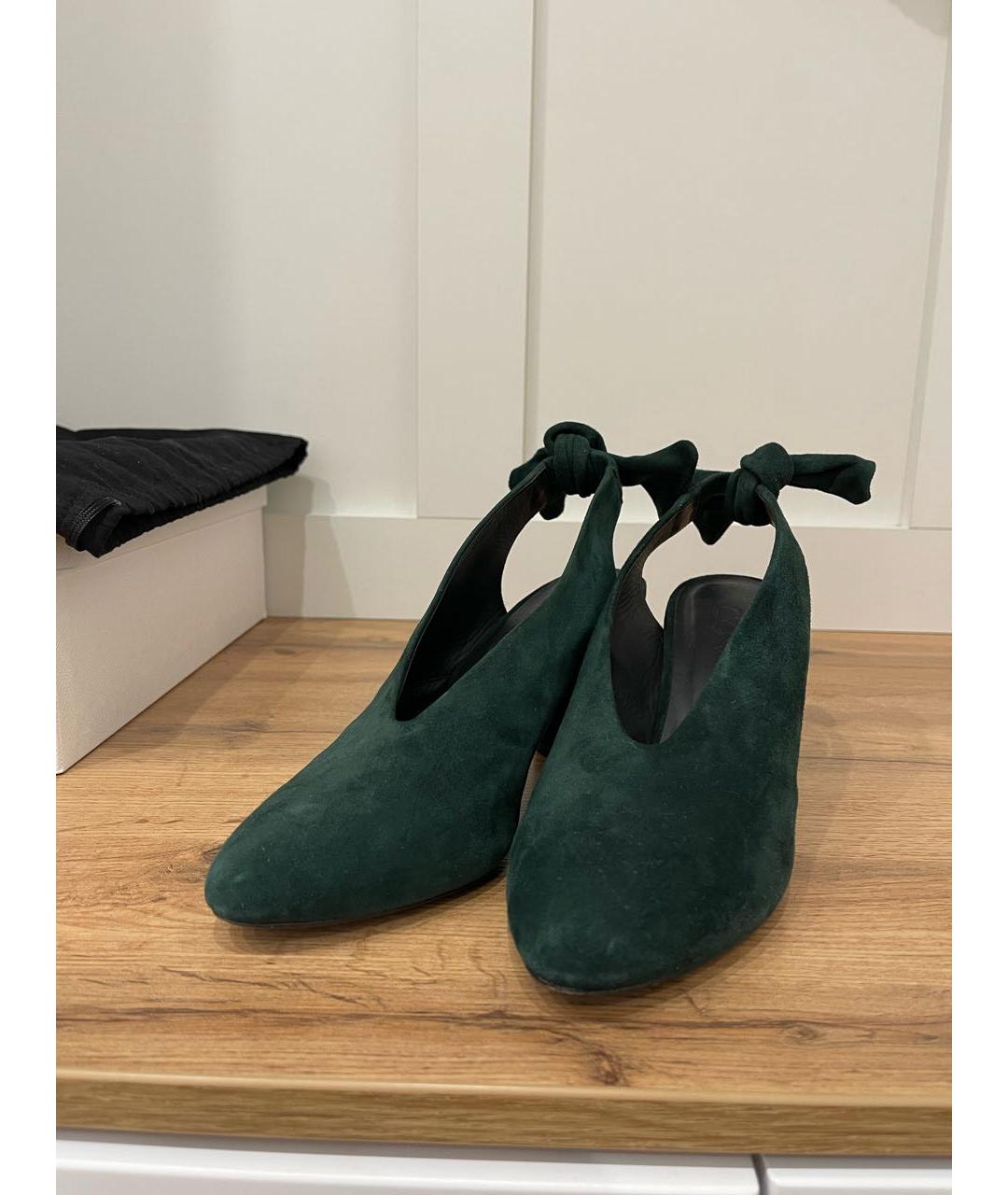 COS Зеленые замшевые туфли, фото 5