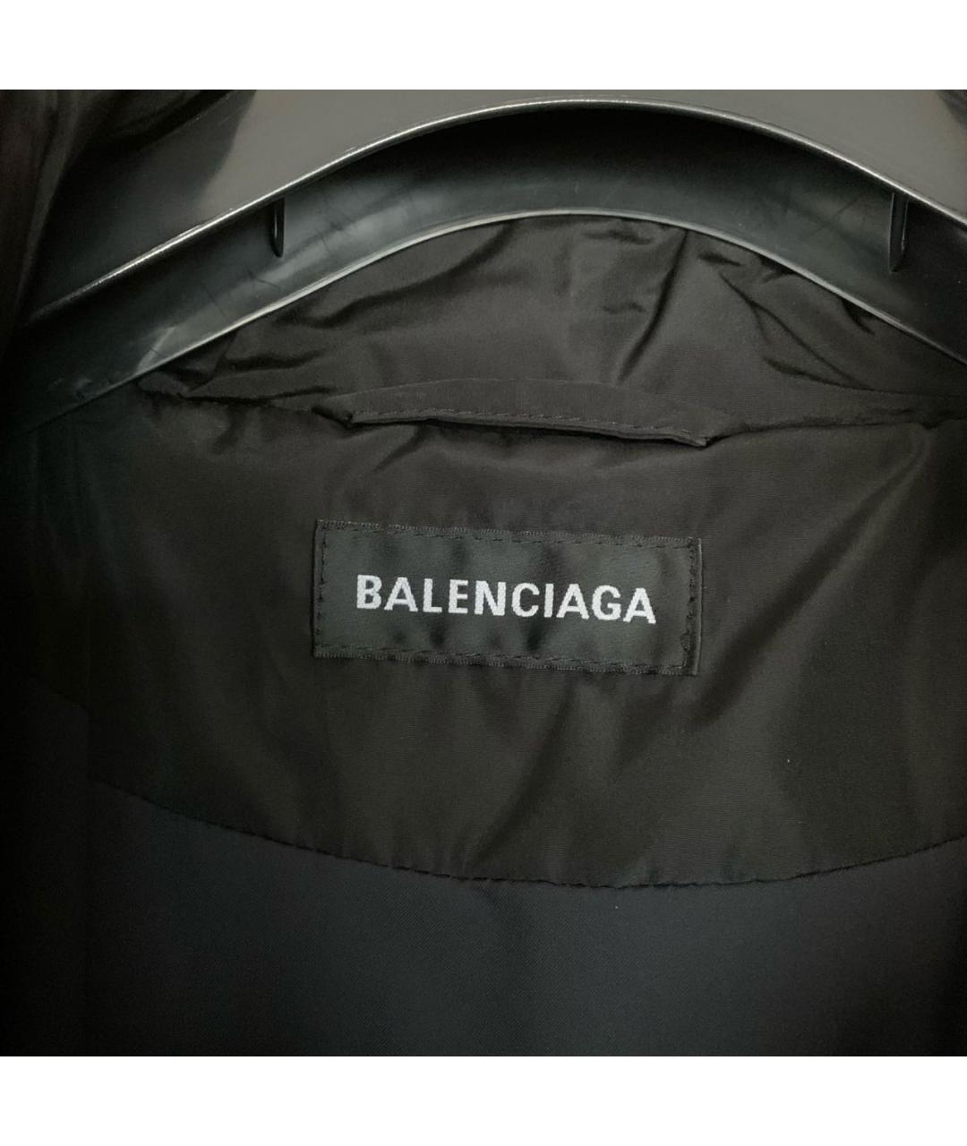 BALENCIAGA Черная синтетическая куртка, фото 3