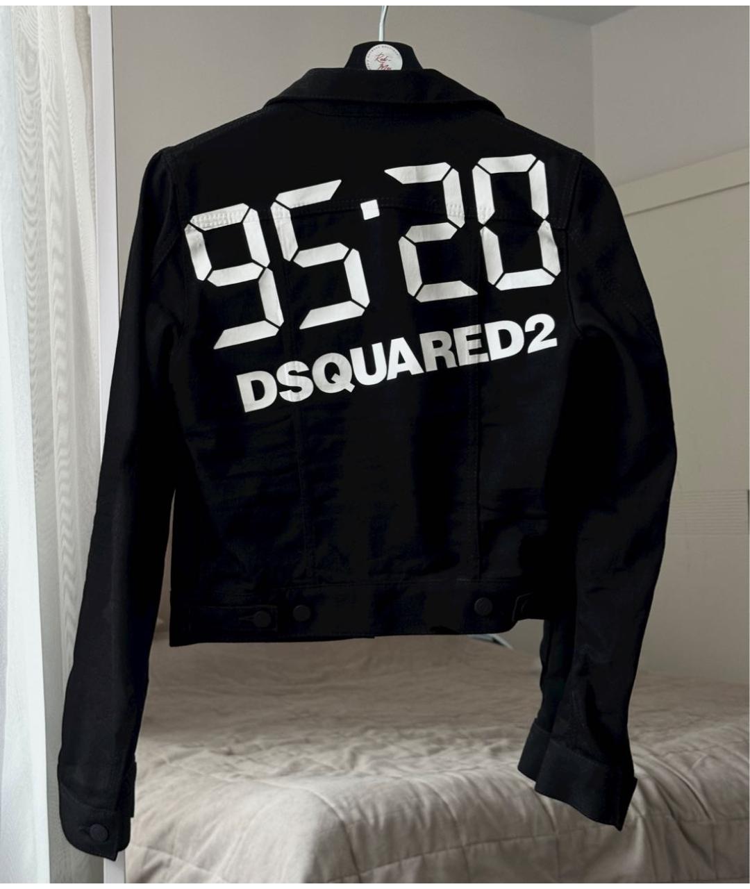 DSQUARED2 Черная деним куртка, фото 2