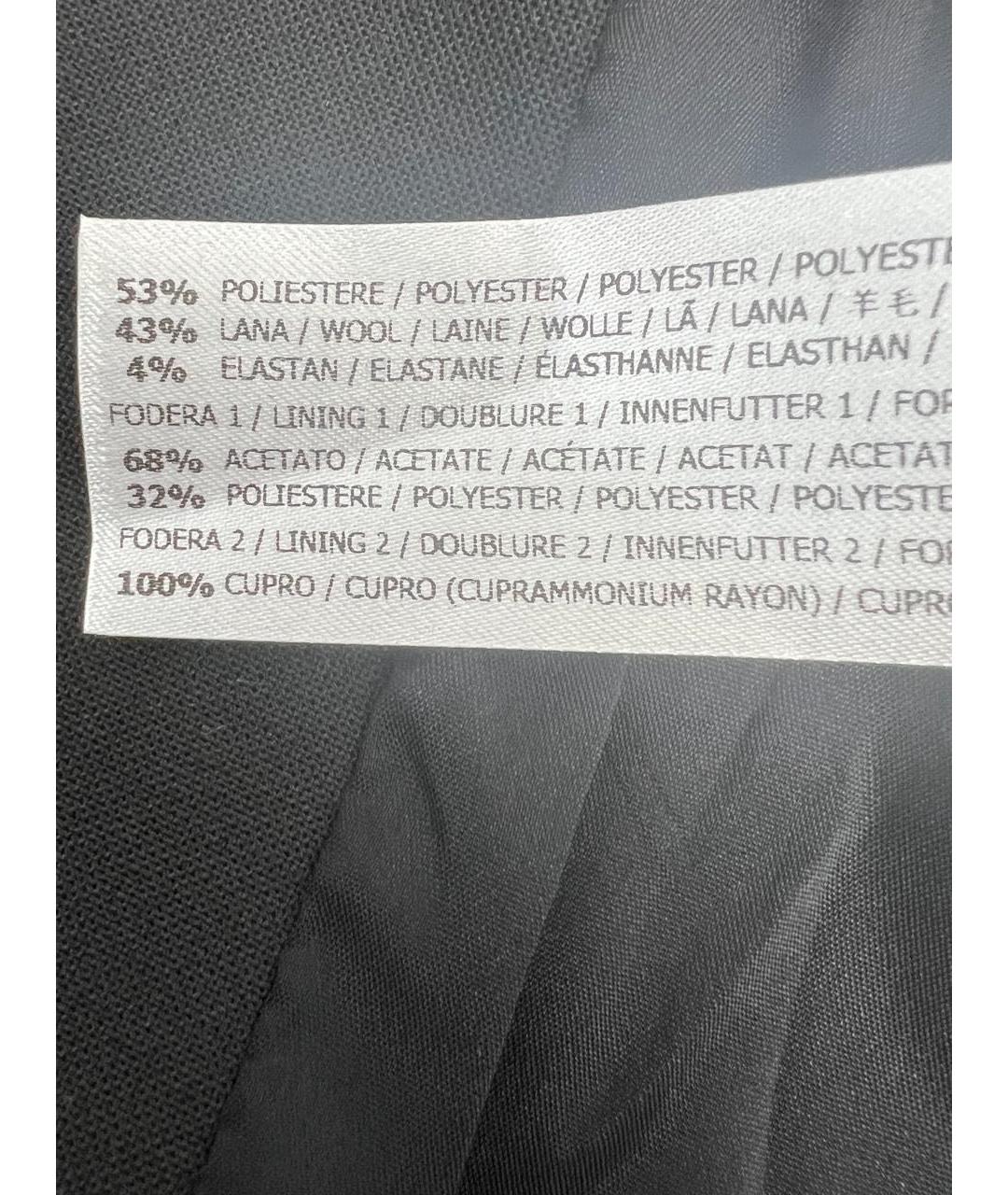 TWIN-SET Черный полиэстеровый жакет/пиджак, фото 5