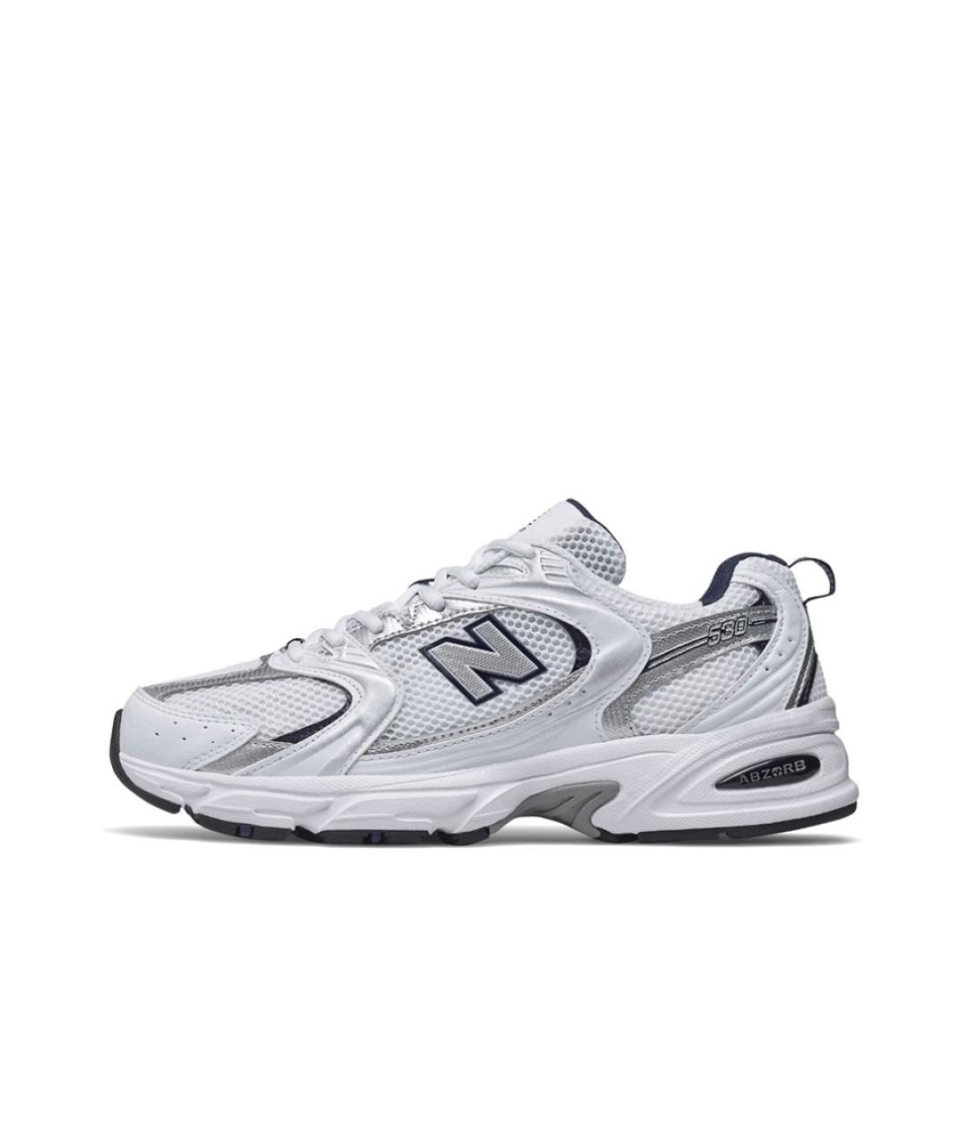 NEW BALANCE Белые кроссовки из искусственной кожи, фото 2