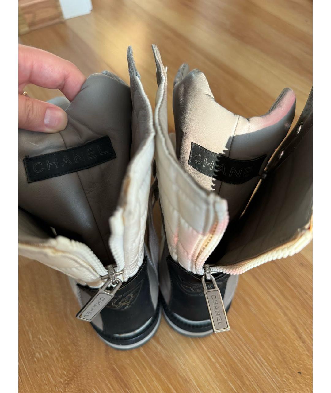 CHANEL Мульти кожаные ботинки, фото 7