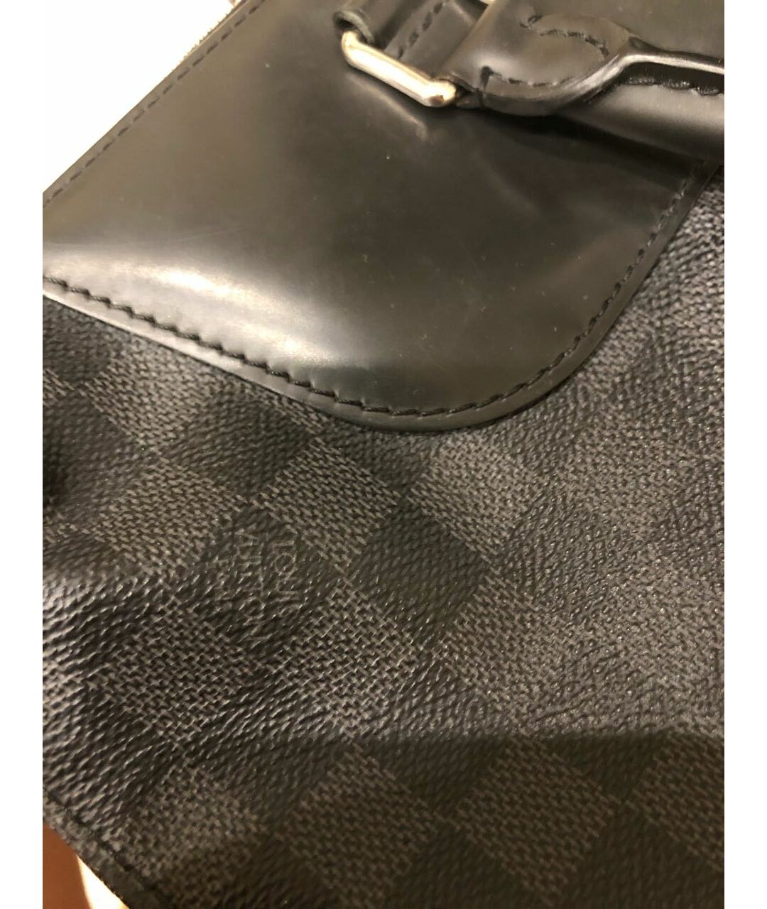 LOUIS VUITTON PRE-OWNED Черный кожаный портфель, фото 5