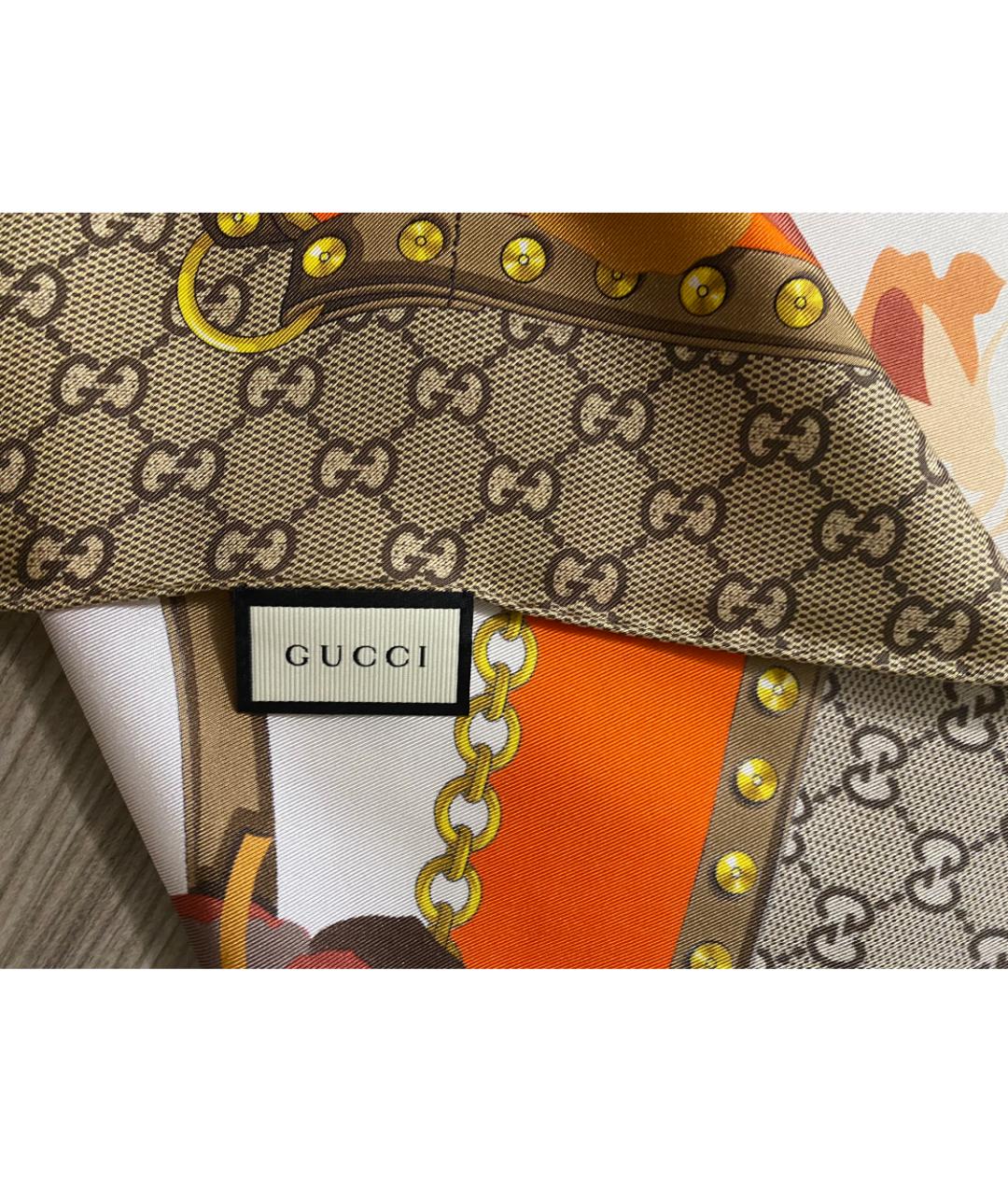 GUCCI Мульти шелковый платок, фото 5