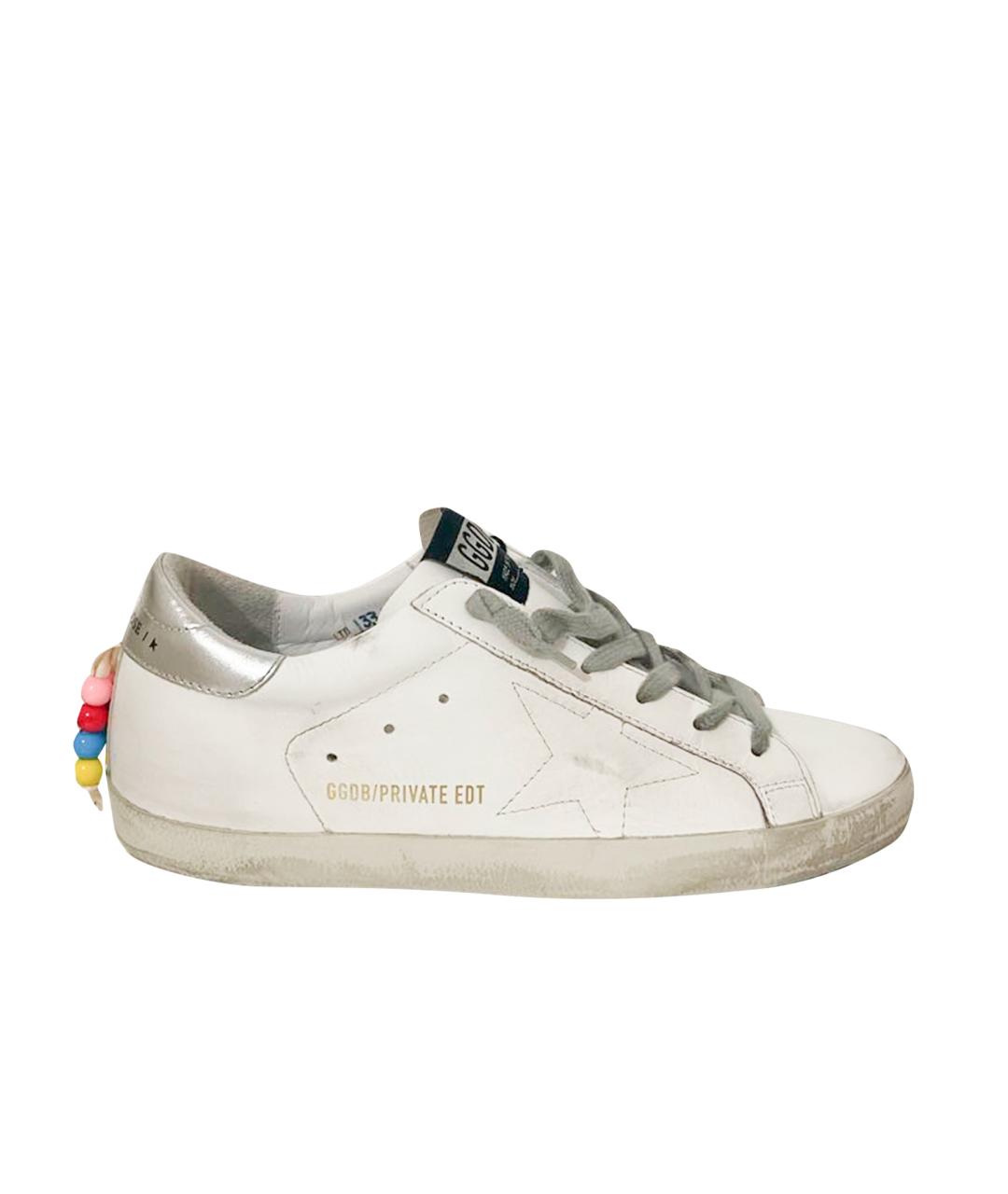 GOLDEN GOOSE DELUXE BRAND Белые кожаные кеды, фото 1