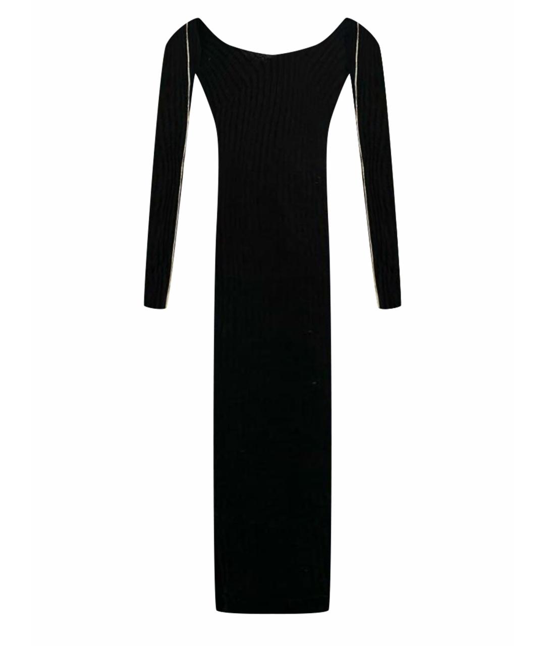 CELINE Черное хлопковое повседневное платье, фото 1
