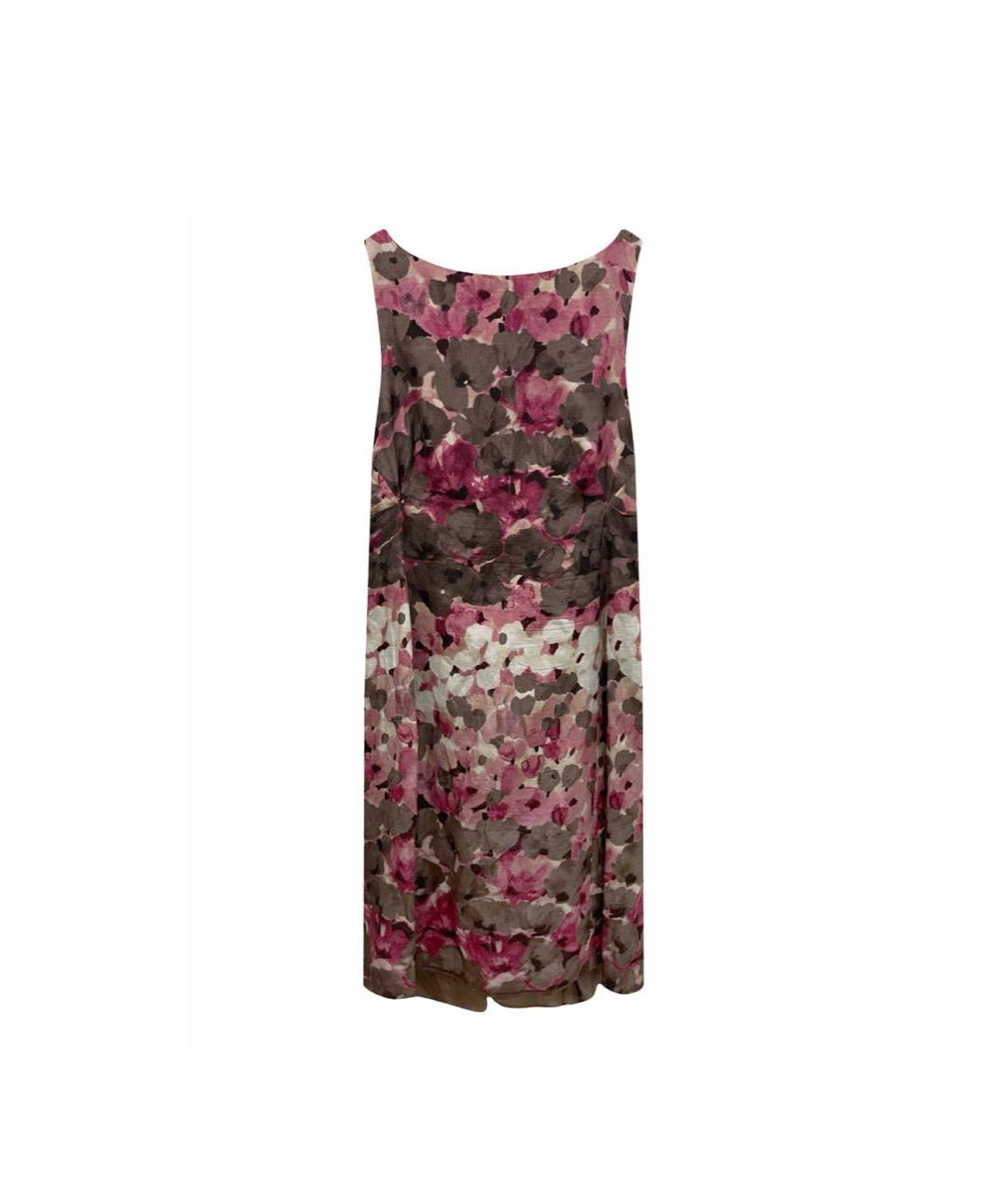 MOSCHINO Розовое льняное коктейльное платье, фото 1