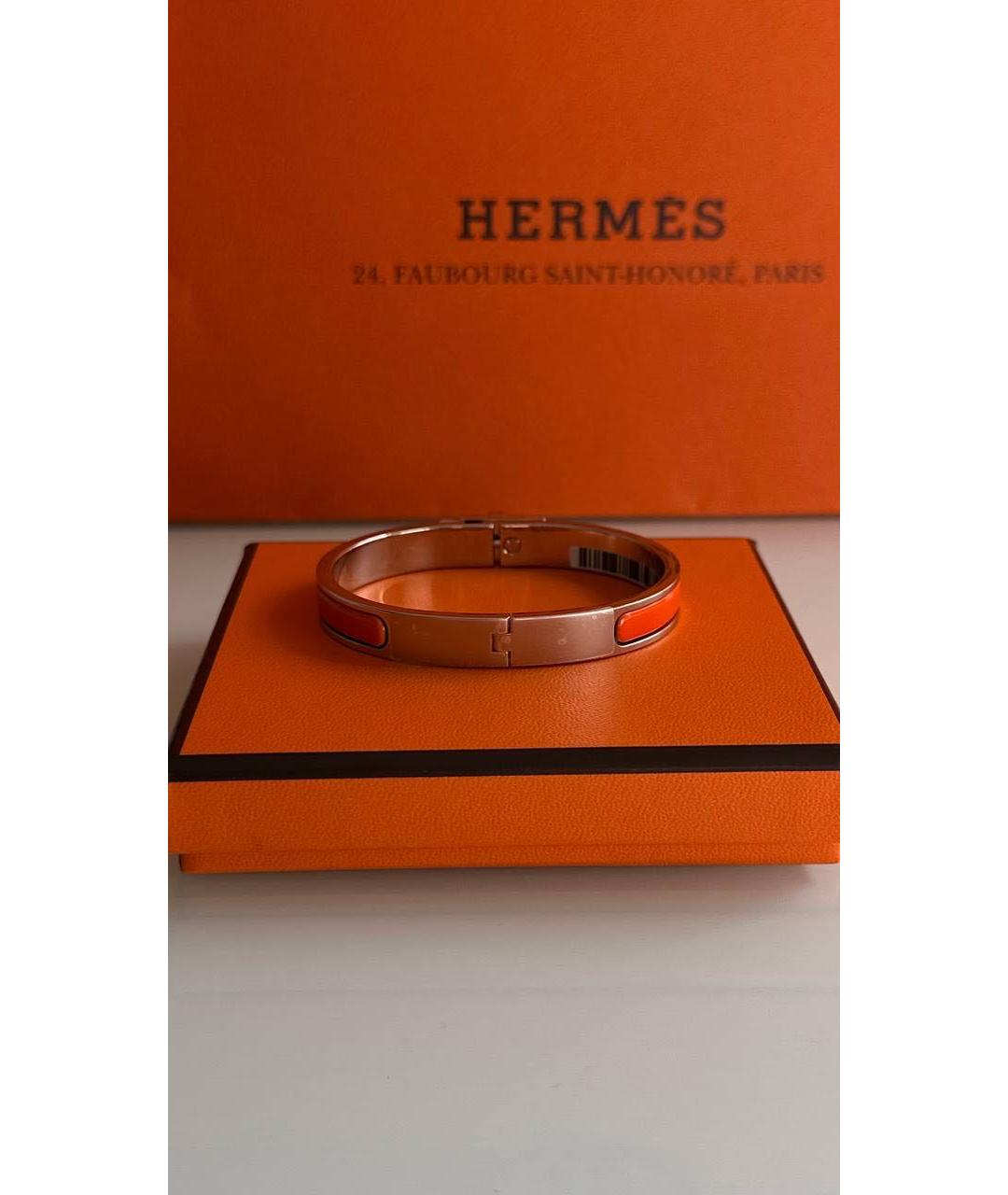 HERMES Оранжевый браслет, фото 2