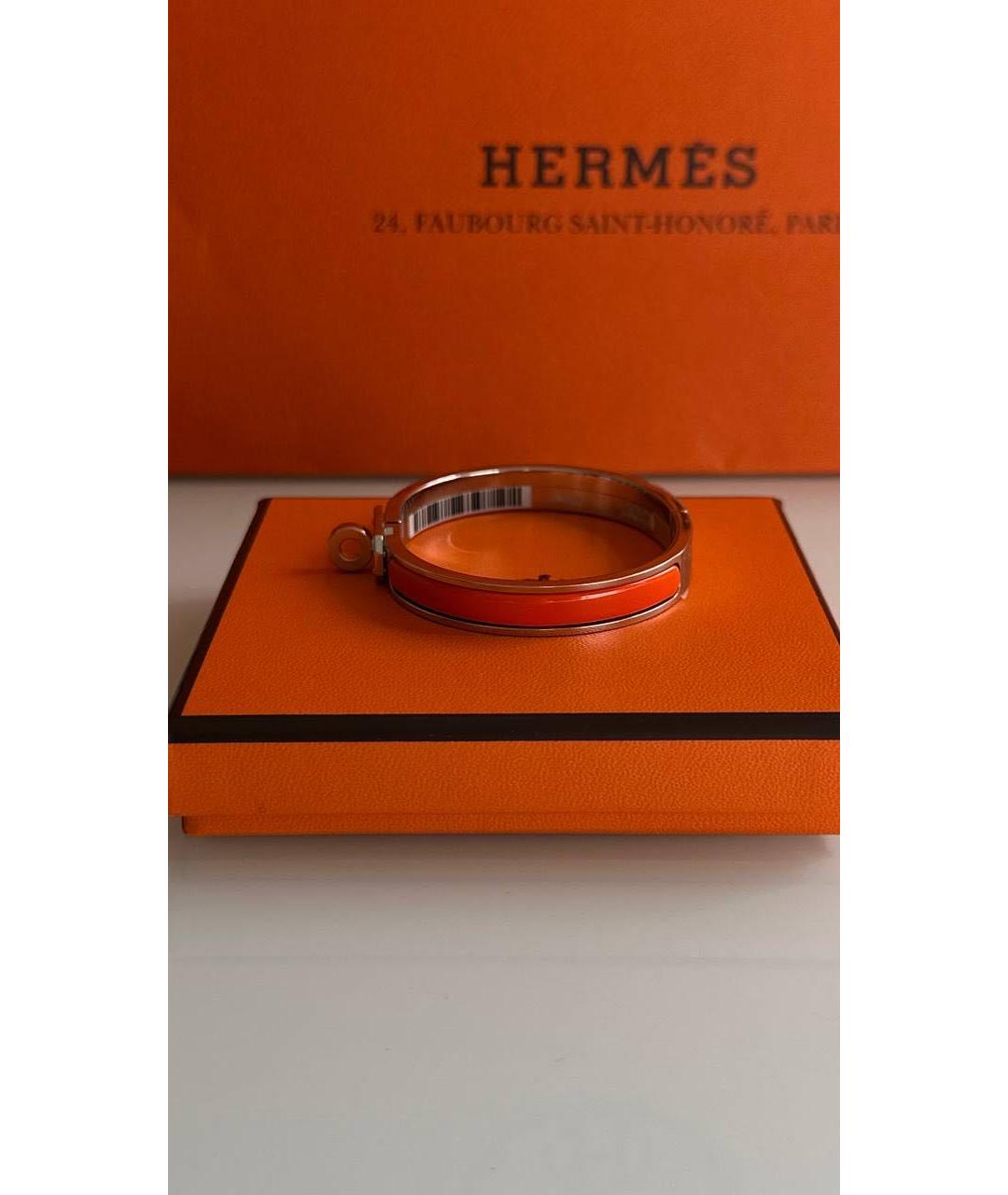 HERMES Оранжевый браслет, фото 3