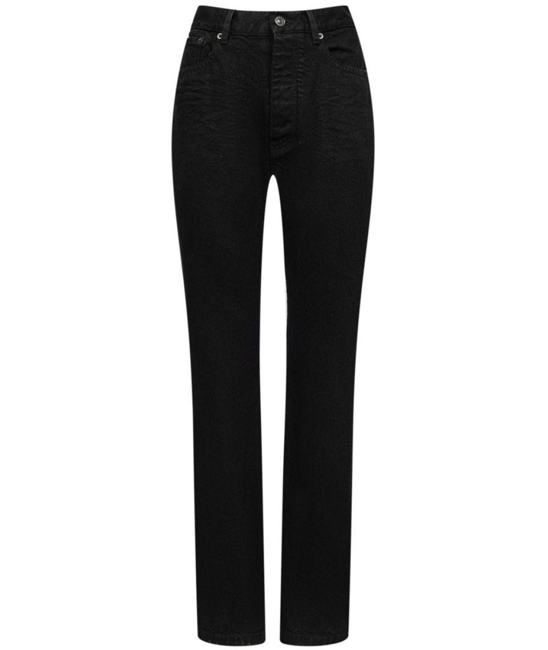 BALENCIAGA Черные хлопковые прямые джинсы, фото 8
