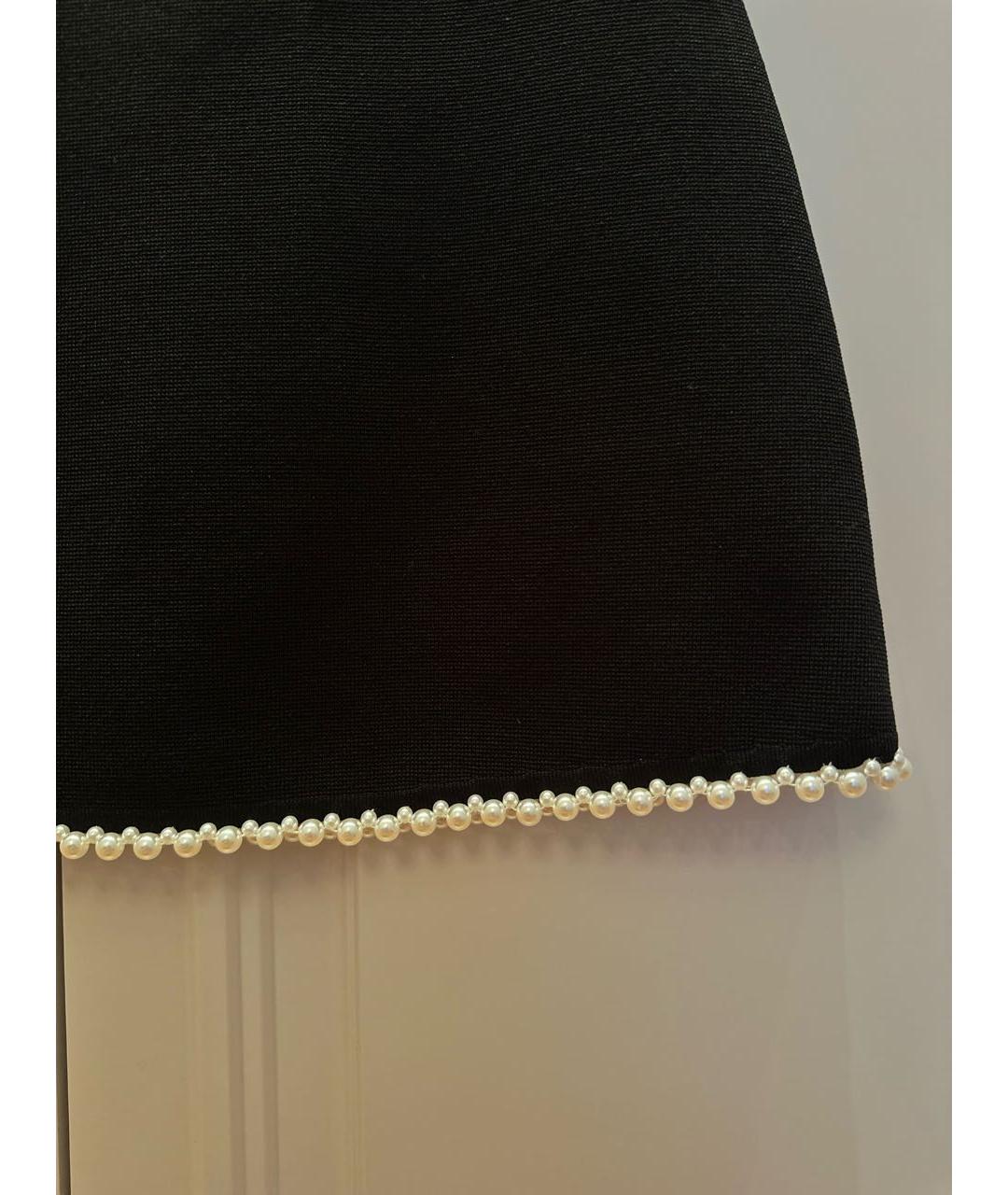 SANDRO Черная вискозная юбка мини, фото 6