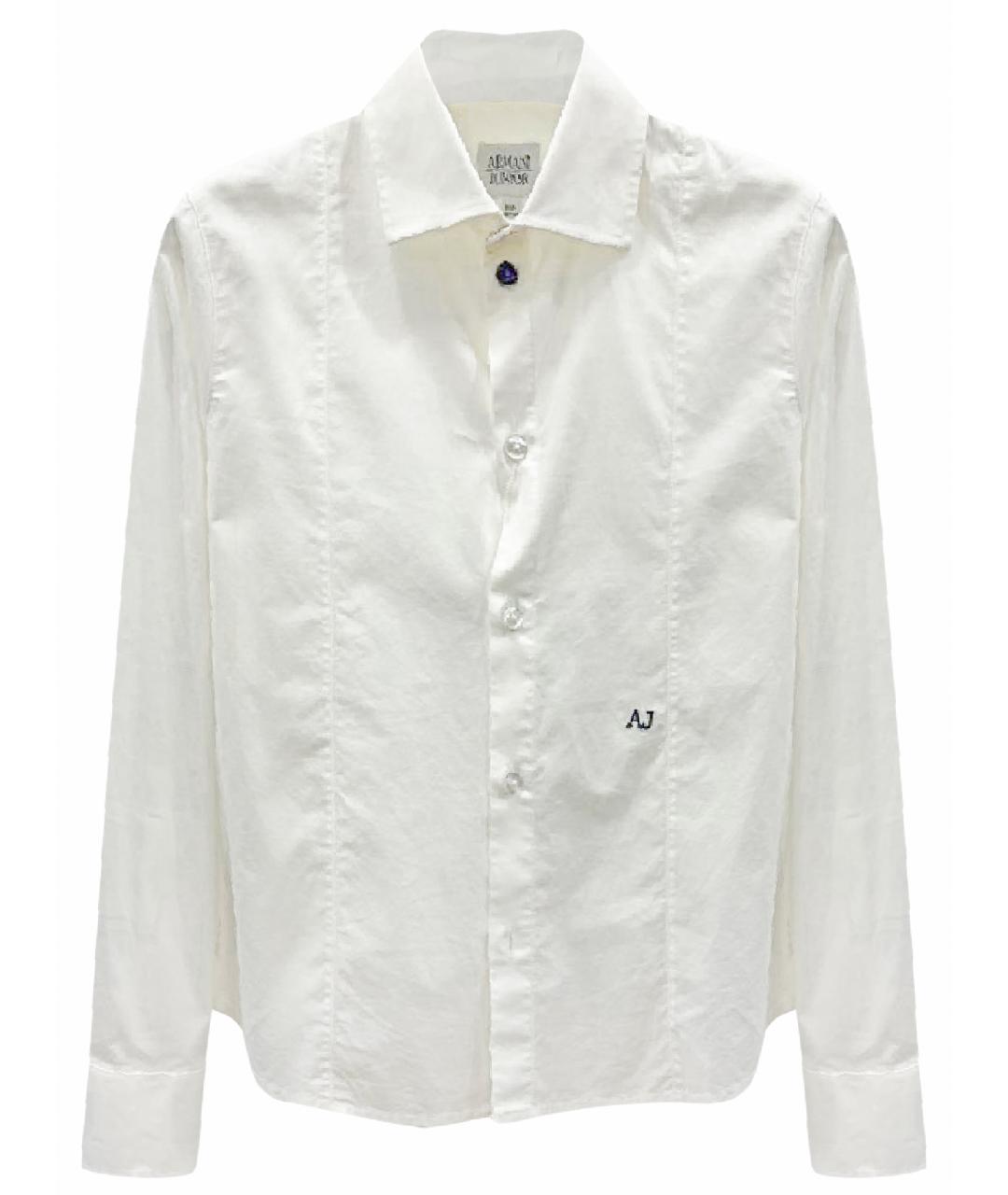 ARMANI JUNIOR Белая хлопковая рубашка/блузка, фото 1
