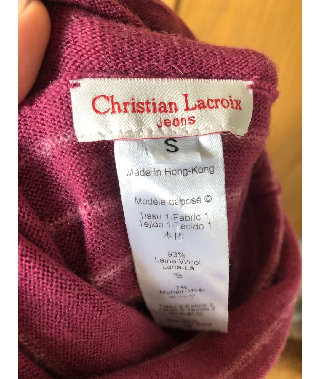 LACROIX Розовый шерстяной джемпер / свитер, фото 3