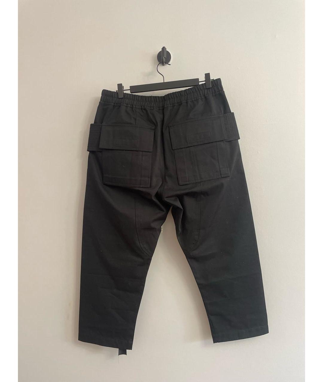 RICK OWENS DRKSHDW Черные хлопковые повседневные брюки, фото 2
