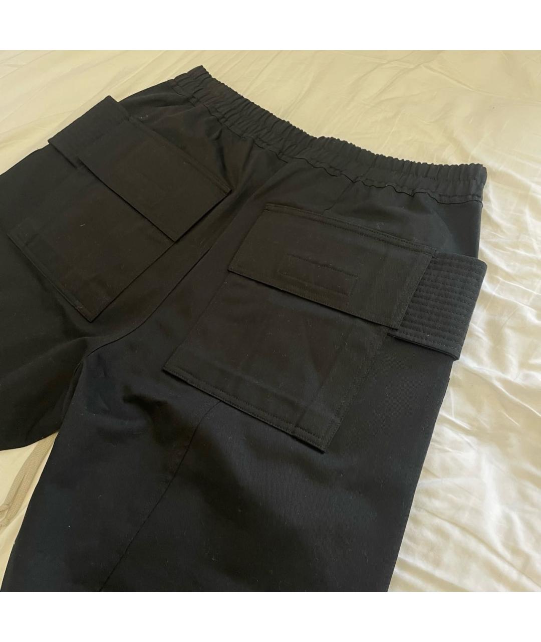 RICK OWENS DRKSHDW Черные хлопковые повседневные брюки, фото 4