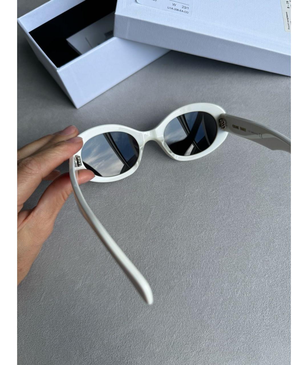 CELINE Белые солнцезащитные очки, фото 6