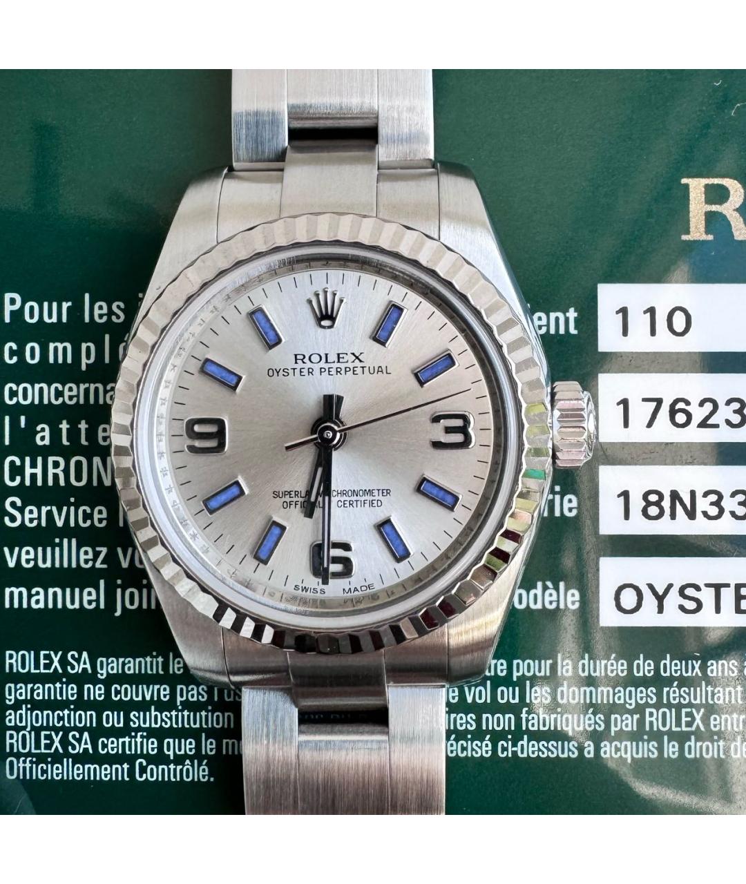 ROLEX Серебряные часы, фото 2
