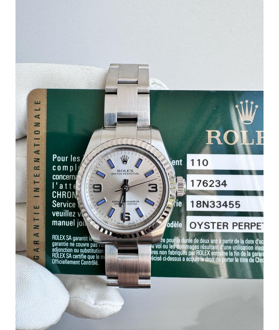 ROLEX Серебряные часы, фото 9
